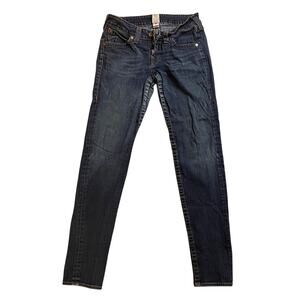 True Religion Straight Leg Flap Pocket Jeans 32x34 Dark Wash